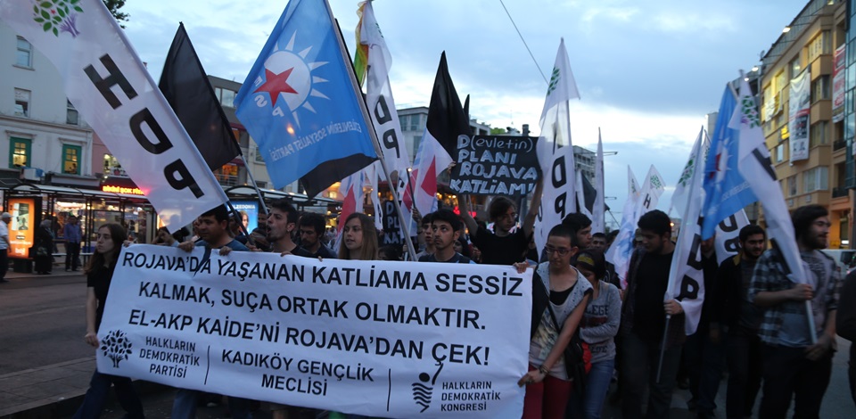 HDK-HDP Kadıköy Gençlik Meclisi, Rojava'daki katliamı kınadı